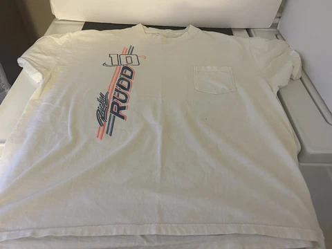 Ricky Rudd 10 T-shirt - 1999 Russ Sportswear Taurus Tide Large Used Cover