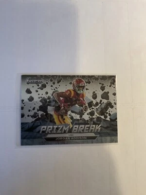 2023 PANINI PRIZM DRAFT PICKS JORDAN ADDISON PRIZM BREAK ROOKIE #PB-8 - Image 1 of 2