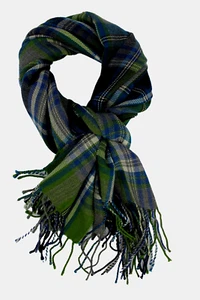 Webschal 100% Wolle(Merino) Karomuster multicolor  Herren Damen Schal unisex - Picture 1 of 2