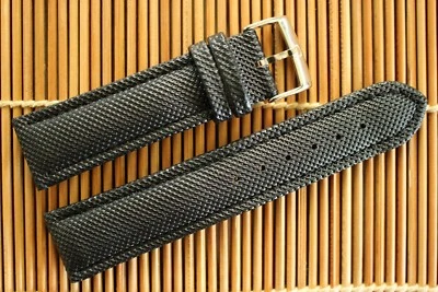 22 ММ AQUA СЕРЕБРЯНЫЙ С ПРЯЖКОЙ ЧЕРНЫЙ ВОДОНЕПРОНИЦАЕМЫЙ РЕМЕШОК ДЛЯ ЧАСОВ OMEGA - Изображение 1 из 4