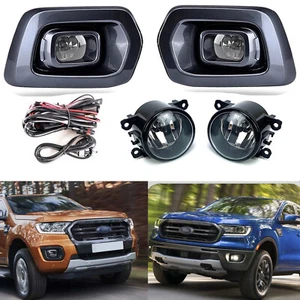 Fog Driving Lights For Ford Ranger 2019 2020 2021 LED /Bulb Switch Wire Bezel - Picture 1 of 11