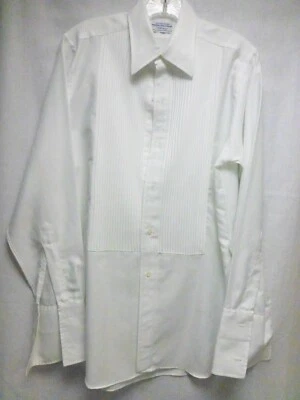 Camisa de vestir vintage de esmoquin Marshall Fields by Matson blanca 15 x 35 usada en excelente estado Foto 1 de 3