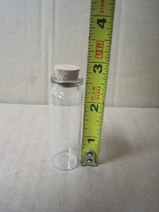 65 Small Glass Bottles with Cork Stoppers - Picture 1 of 4