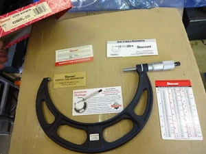 Punte in carburo micrometriche Starrett 175-200 mm, con custodia, come nuove! - Foto 1 di 8