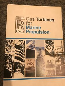 Rolls Royce gas turbines for marine propulsion 1979 brochure ship hovercraft RR