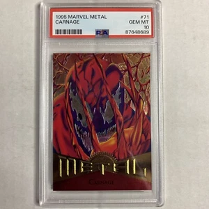 1995 Marvel Metal Universe Carnage PSA 10 PS - Bild 1 von 2