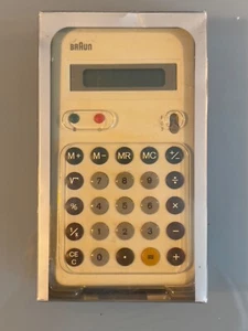 Braun ET55 Taschenrechner weiß mit OVP seltener als selten - Afbeelding 1 van 5