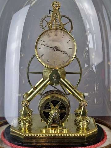 Whitehurst, Derby A Rare Early 19th Century English Skeleton Clock Cover