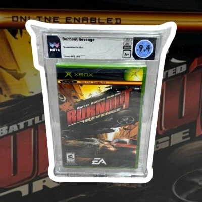 9.4 A+ Burnout Revenge Microsoft Xbox Black Label Sealed New WATA NOT VGA CGC - Image 1 of 4