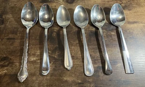 Tablespoons Replacements Towle Set Of 6 Mixed Patterns Stainless Steel Flatware - Picture 1 of 6