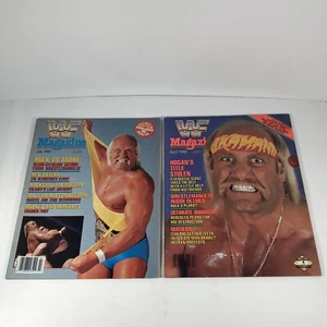 WWF Wrestling Magazine Lot Hulk Hogan July 1987 W/ Andre & April 1988 W/ Warrior - Picture 1 of 18