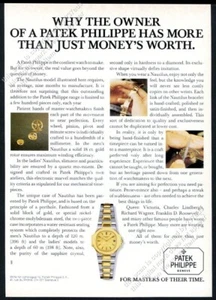 Reloj Patek Philippe Nautilus 1983 foto anuncio impreso vintage - Imagen 1 de 7