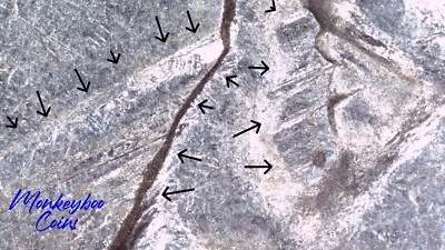 1996 P Washington Quarter - Abraded Die & Spiked Head Die Crack- Rare Error Coin - Image 1 of 4