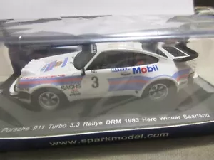 SPARK 1/43 PORSCHE 911 TURBO RALLYE DRM 1983 HERO WINNER SAARLAND MAD007 LIM.ED. - Imagen 1 de 7