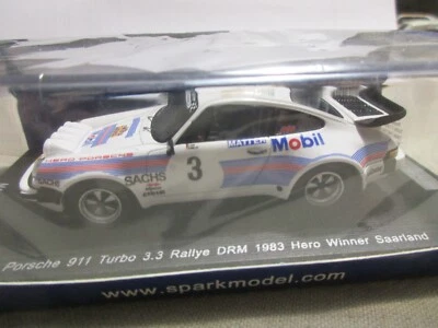 SPARK 1/43 PORSCHE 911 TURBO RALLYE DRM 1983 HERO WINNER SAARLAND MAD007 LIM.ED. - Immagine 1 di 4