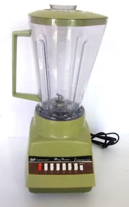 Vintage 1970s PROCTOR SILEX 7-Speed Avocado Green Blender Mod B106AA - Picture 1 of 6