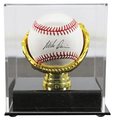 Athletics Mike Davis Authentic Signed Bobby Brown Oal Baseball w/ Case BAS - Image 1 of 3