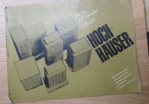 Verlag J F Schreiber Bogen Karton Hoch Hauser Hi Rises Maßstab HO 1:90 Vintage - Bild 1 von 23