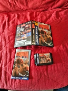 FOREMAN FOR REAL ACCLAIM MEGA DRIVE MEGADRIVE RARE JAPAN IMPORT COMPLETE IN BOX! - Picture 1 of 7