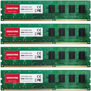 32GB Kit (4X8Gb) DDR3/DDR3L 1600Mhz PC3-12800 Unbuffered DIMM Memory Upgrade - Picture 1 of 12