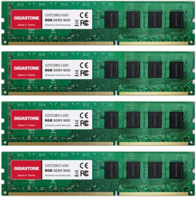 32GB Kit (4X8Gb) DDR3/DDR3L 1600Mhz PC3-12800 Unbuffered DIMM Memory Upgrade - Image 1 of 4
