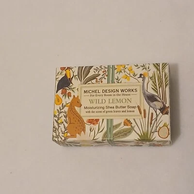 Michel Design Works Wild Lemon Luxury Bar Soap 4.5 oz Single Bar NEW - Image 1 of 2