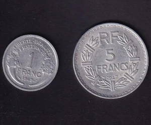 Kursmünzen Frankreich 1947 1949 - Bild 1 von 2