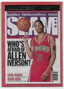 ALLEN IVERSON 2021-22 PANINI HOOPS SLAM HOLO GOLD INSERT PARALLEL SP 76ERS - Picture 1 of 1