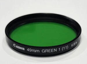 CANON 49 MM GRÜN 1 (11) US A. OBJEKTIVFILTER     - Bild 1 von 4