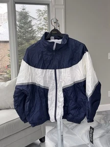 Vintage 90s Pro Spirit Blue Windbreaker Zip Up Track Jacket Men’s SIZE XL- NWT - Picture 1 of 8