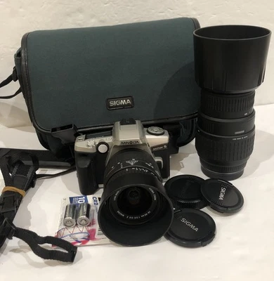 Minolta Maxxum 5 35mm Film Camera & Sigma 28-80 3.5-5.6 * 70-30 4-5.6 Lenses - Image 1 of 4