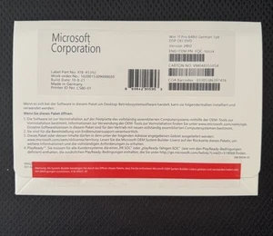 Microsoft Windows 11 Pro 64Bit Deutsch OEM COA DSP LCP +DVD PROFESIONAL KEY 24H2 - Bild 1 von 5