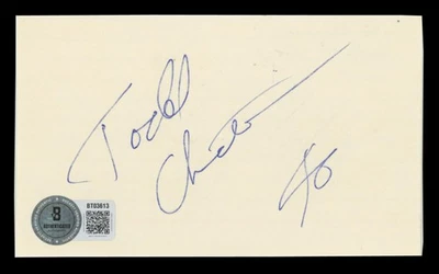 Raiders Todd Christensen "46" Authentic Signed 3x5 Index Card BAS #BT03613 - Image 1 of 2