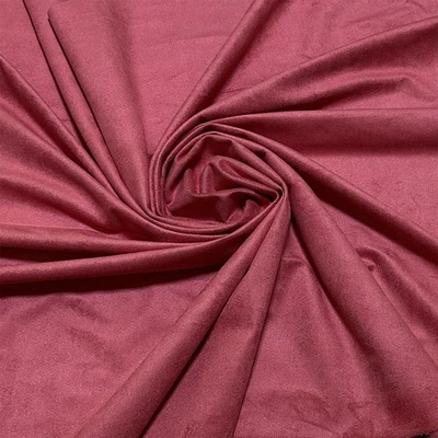 SPANDEX FAUX SUEDE LEATHERETTE FABRIC JACKET CLOTHES APPAREL UPHOLSTERY SOFA 58" - Image 1 of 4