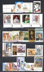 2014 Vatican, New Stamps, Complete Vintage, 26 Values + 5 Sheets + 1 Booklet - M - Picture 1 of 4