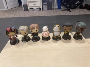 7 Star Wars Funk Pop Loose: Luke Skywalker, Bb-8 Lando Boba Fett Poe Dameron Lot - Picture 1 of 6
