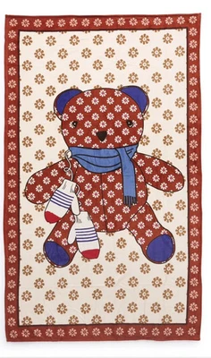 "MANTA DE FELPA VERA BRADLEY POLAR en PELUCHE TOSTADO GRANDE 50"" X 80"" NUEVA CON ETIQUETAS Foto 1 de 4