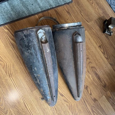 1941 1942 1946 CHEVROLET GMC PICKUP TRUCK HEADLIGHT PAIR ORIGINALS rat hot rod  - Image 1 of 4