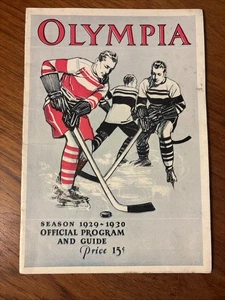 Detroit Hockey Club Temporada 1929-30 Guía Oficial del Programa: Olympia Sports Arena - Imagen 1 de 3