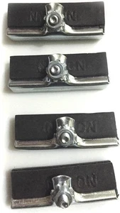 4 x Rod Brake Blocks Pads Angle Sided Vintage Raleigh Rodster Bike Bicycle - Picture 1 of 3