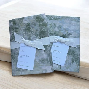 NUEVO Juego de 2 fundas Pottery Barn JARDIN TOILE King verdes nuevas con etiquetas - Imagen 1 de 5