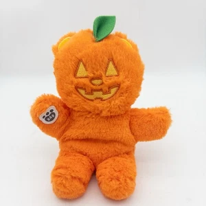 Mini juguete de peluche Build A Bear Pumpkin Teddy Bear Jack-O-Lantern Halloween 7" - Imagen 1 de 8