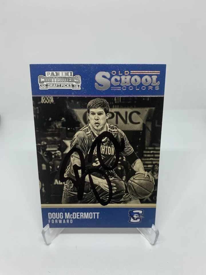 2015-16 Contenders Draft Picks Old School Colors #46 Doug McDermott Signed Card  - Image 1 of 1