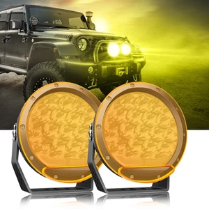 AUXBEAM 7" inch LED Lights Pods Bar Spot DRL Driving Lamps SUV Truck w/ Covers - Picture 1 of 12
