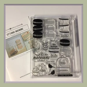 Clear & Simple Stamps LLC., LET'S BAKE: MACARONS ***NEW*** - Picture 1 of 6
