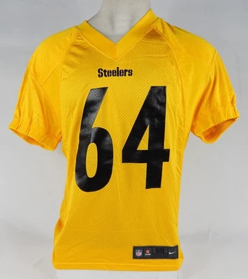 Camiseta deportiva de práctica amarilla emitida por el juego Pittsburgh Steelers #64 2019 50 DP66639 Foto 1 de 4