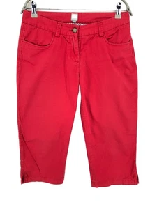 MUSTO Mujer Rojo Denim Regulares Fit Bermudas Talla UK: 10 , Eur : 38 , US: 6 - Imagen 1 de 7
