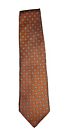 Jos. A. Bank Mens Neck Tie Orange With Yellow Daisy Flower Pattern