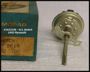 Vintage 1955 Plymouth Headlight Switch Belvedere Savoy Convertible Plaza Mopar - Foto 1 di 5
