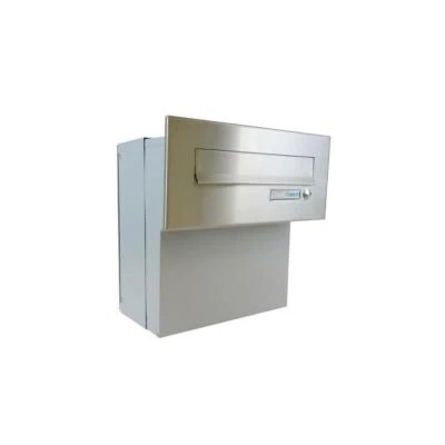 F-04 Wall Throw Through Mailbox Post Box Bell Stainless Steel Wall Thickness 18-27cm - Image 1 of 4